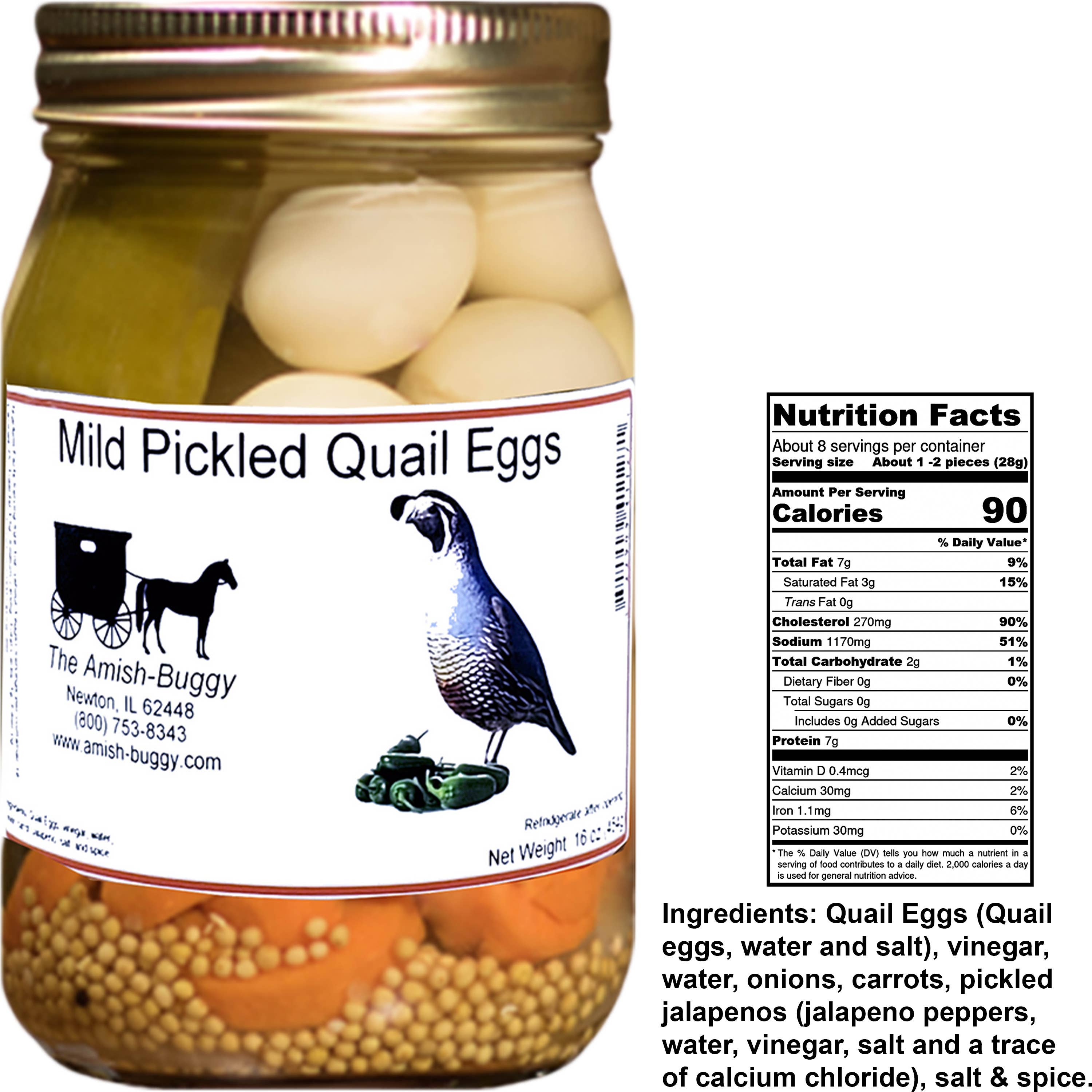 Arndt's Fudgery LLC - Wholesale Pickled Vegetables - Amish Pickled Vegetables & Eggs 16 oz. Jar37