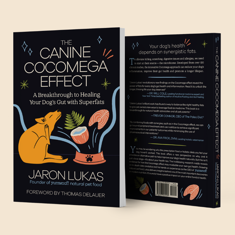 Yumwoof Natural Pet Food - Wholesale Pet  Book - The Canine Cocomega™ Effect1