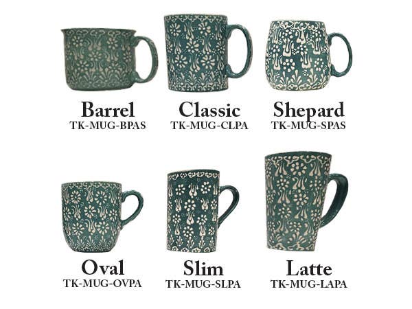 Access by Mediterranean Concepts – Engroshandel Kaffekrus – Latte keramisk krus pastelmønster7