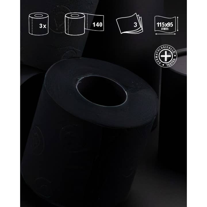 Renova - Wholesale Toilet Paper - Toilet Paper Renova Tubo Gold Black 3 Rolls4