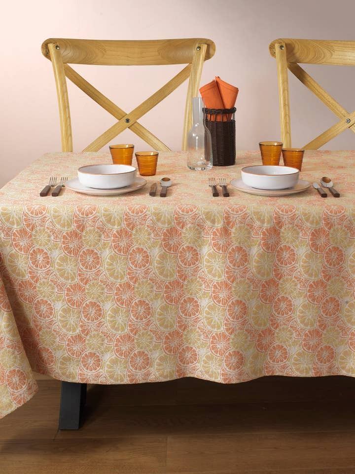 Tischdecke Arancino aus 100% Baumwolle für den Großhandel von BUSATTI