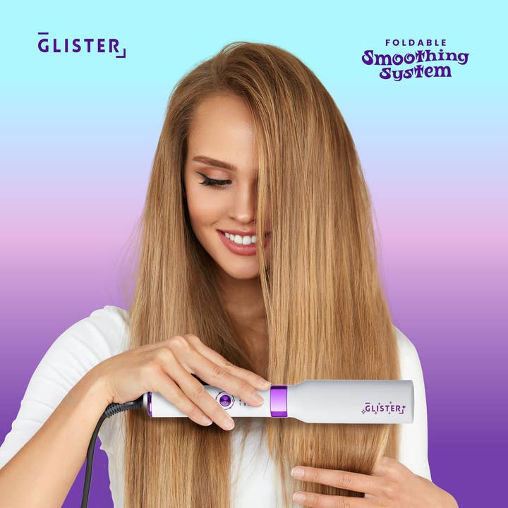 Glister - Wholesale Straightener/flat iron - Glister Foldable Travel Hot Brush for Anti-Frizz Smoothing6