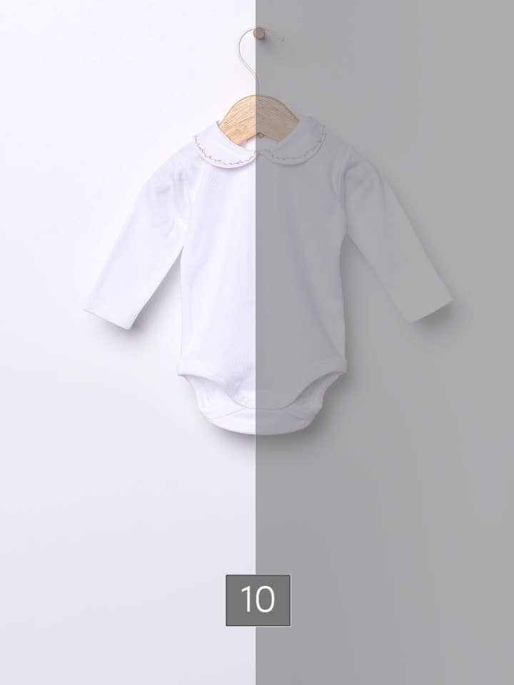 Langærmet bodystocking med rund hals | SWEET BABY for engroshandel hos Wedoble: sustainable children's fashion