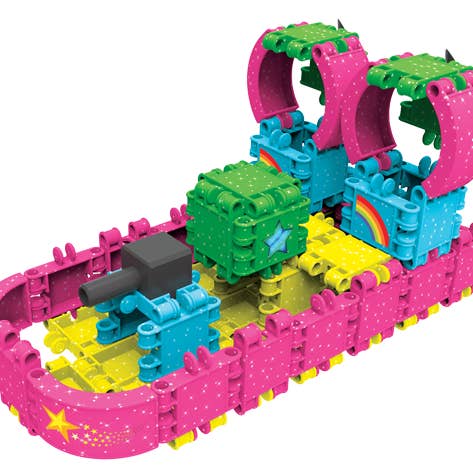 CLICS NV - Wholesale Building Set - Kids - Clics Bucket 8 in 1 - Glitter - made from recycled material9