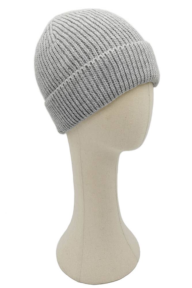 Hana - Wholesale Beanie - Women's - Solid Color Ribbed Knit Cuff Beanie7
