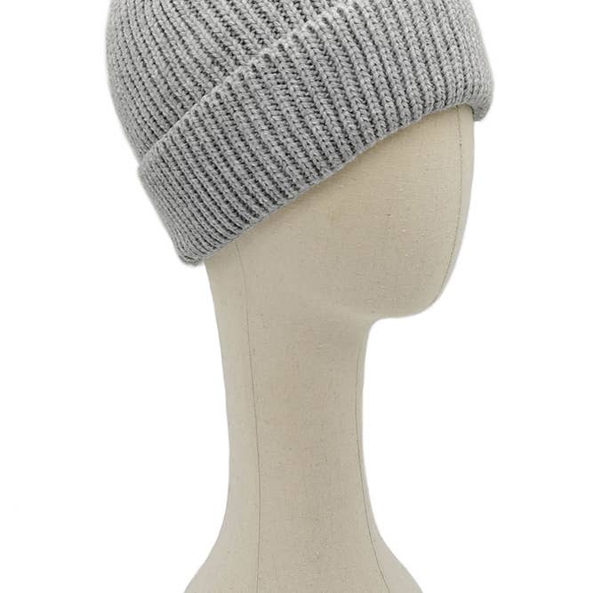 Hana - Wholesale Beanie - Women's - Solid Color Ribbed Knit Cuff Beanie7