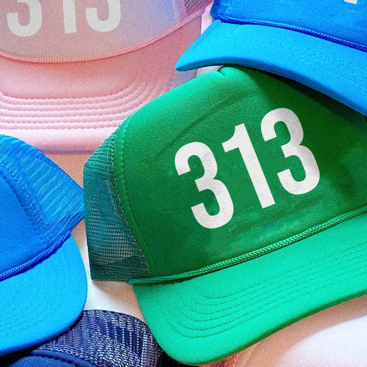 Custom Area Code Trucker Hat for wholesale by House of Lulu