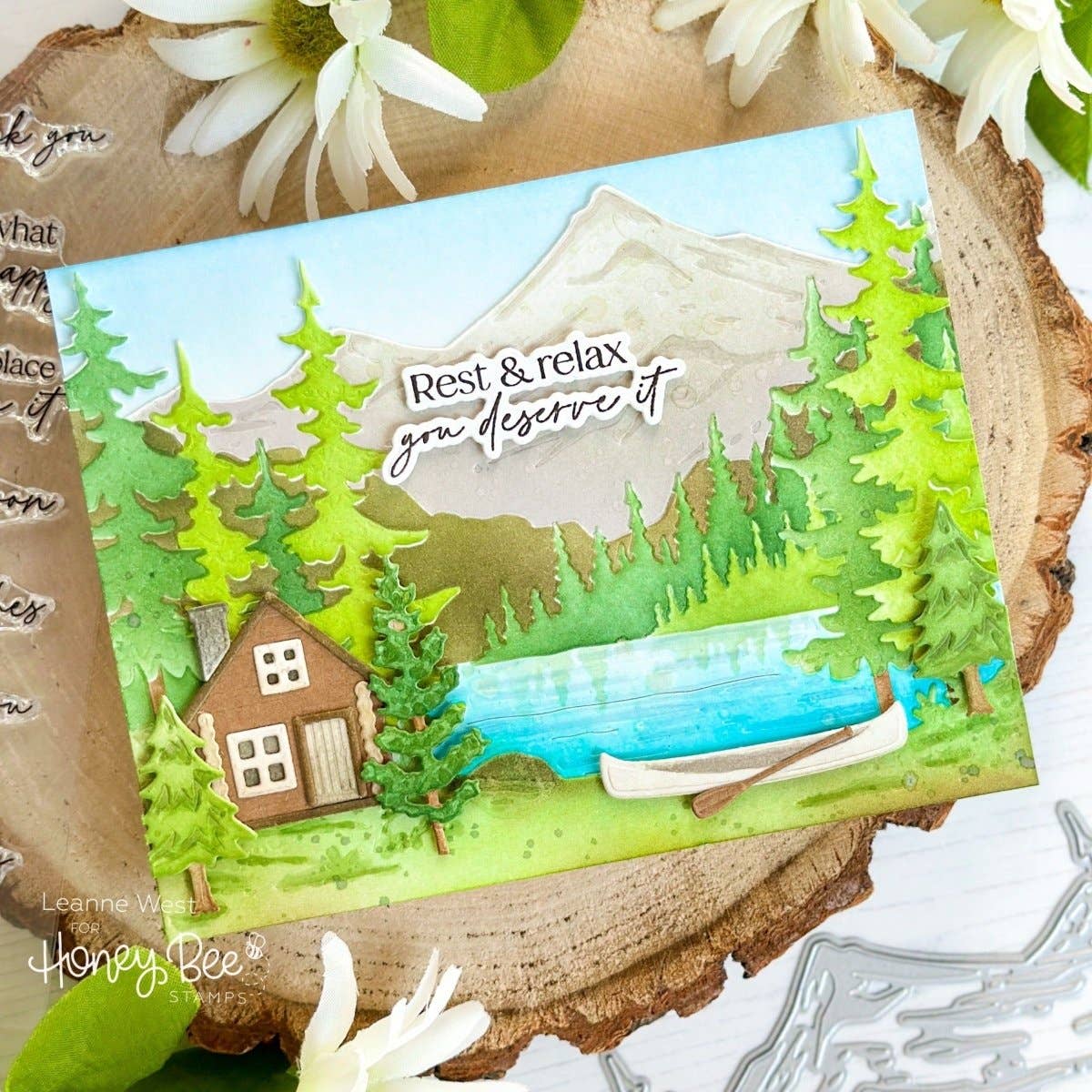 Honey Bee Stamps - Wholesale Rubber/Decorative Stamp - Be Still - 6x6 Photopolymer Stamp Set13