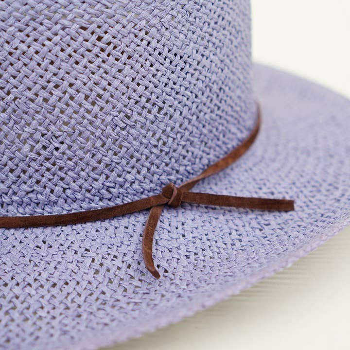 Olive & Pique - Wholesale Straw Hat - Women's - Open Weaved Gambler Hat with 100% Genuine Leather Band10
