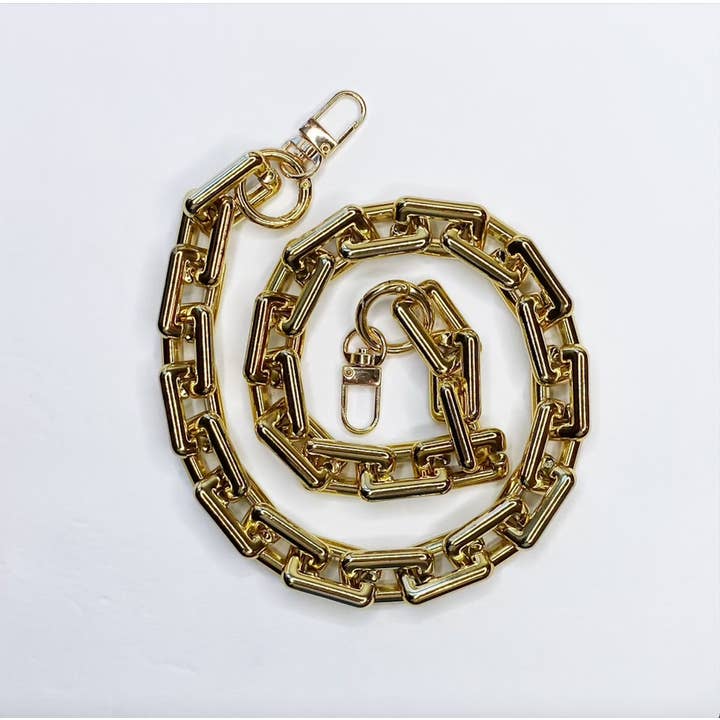 Convertible Ashley Acrylic Gold Strap for wholesale by Oriana Lamarca Designs