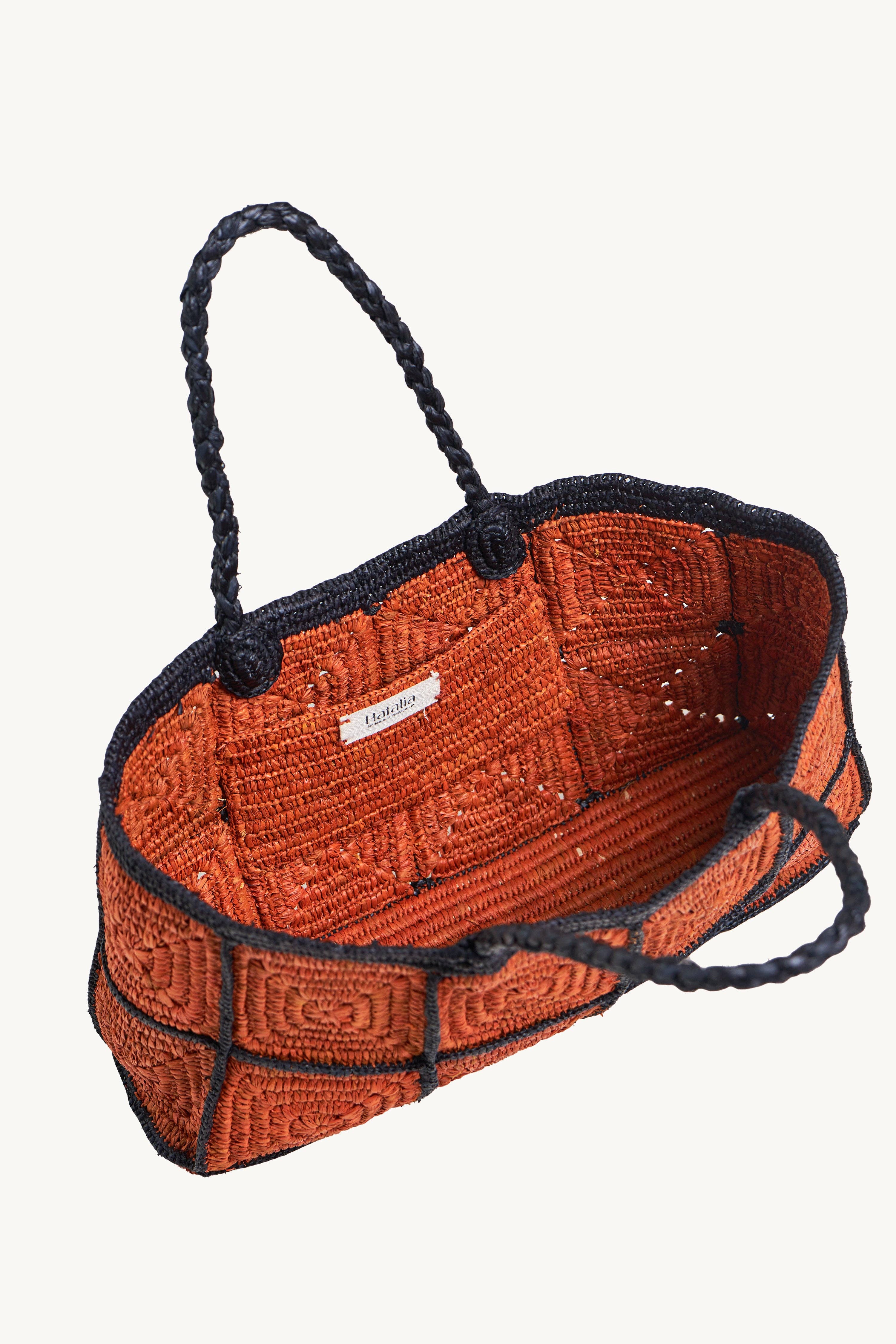 HAFALIA – Engroshandel Strandtaske – ABY mellemstor taske i raffia3