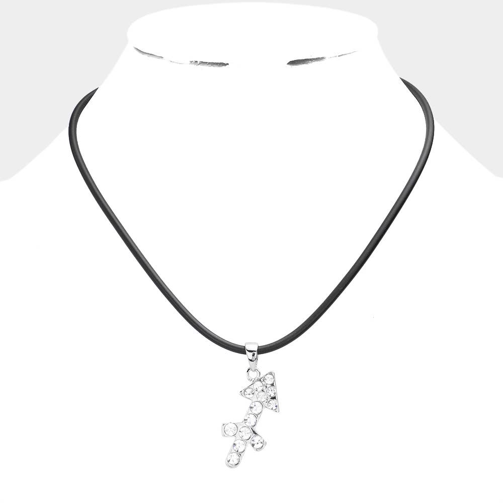 Sensibling Corp. - Wholesale Pendant/Charm Necklace - Stone Embellished Zodiac Pendant Necklace7