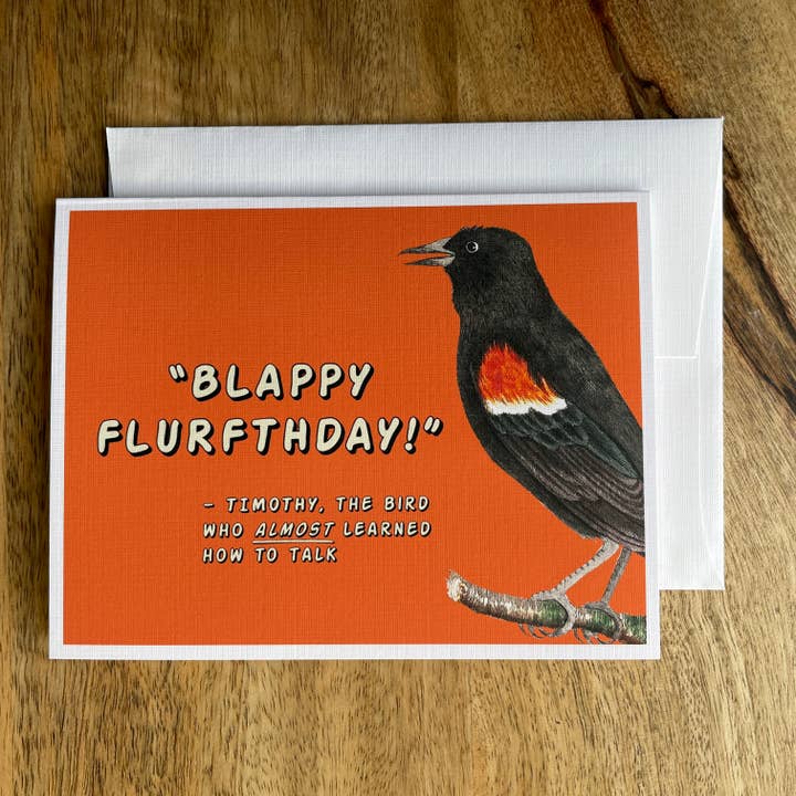 Colossal Sanders - Wholesale Birthday Card - Blappy Flurfthday! funny quirky birthday card