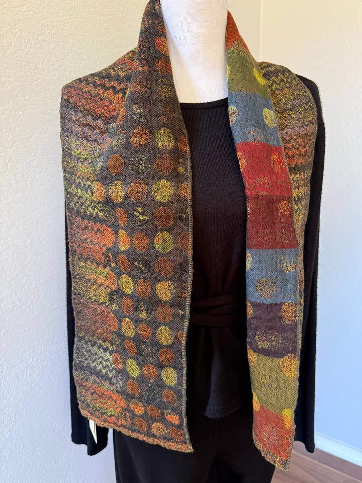 508/ Neck scarf~ Autumn Dots NEW ! for wholesale by In Style Scarves