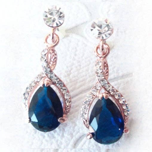 Pendientes de novia con caída torcida para venta al por mayor de Dalfiya