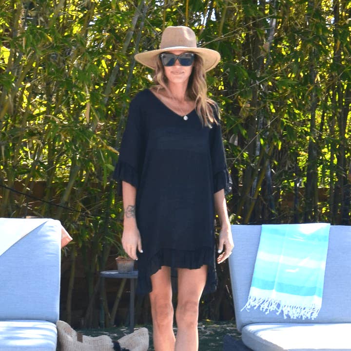 Bette - Wholesale Swim Cover Up - Women's - Moorea Cover Up - Black0