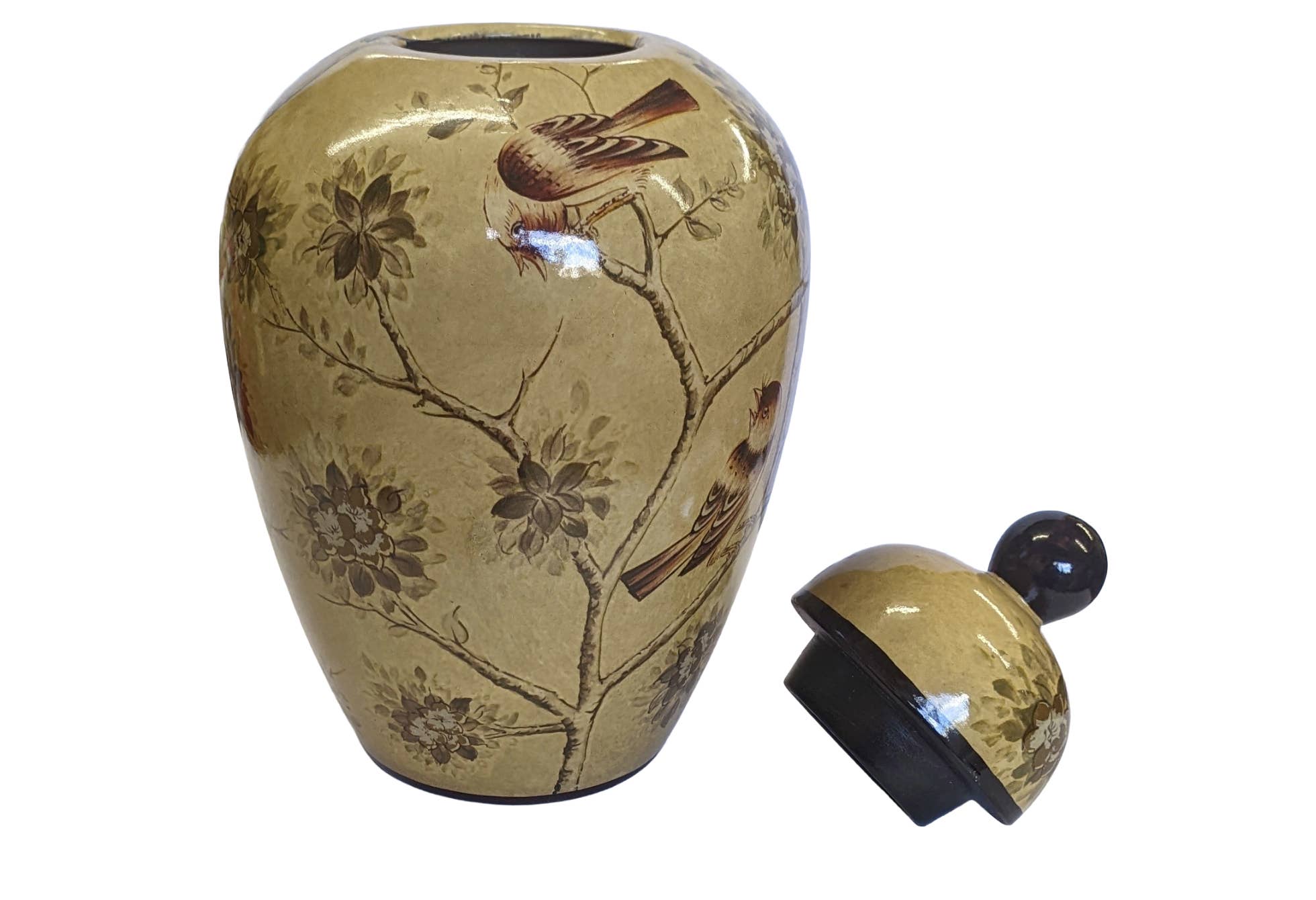 Mandarin Arts Ltd - Wholesale Decorative Jar - Jar with Birds1