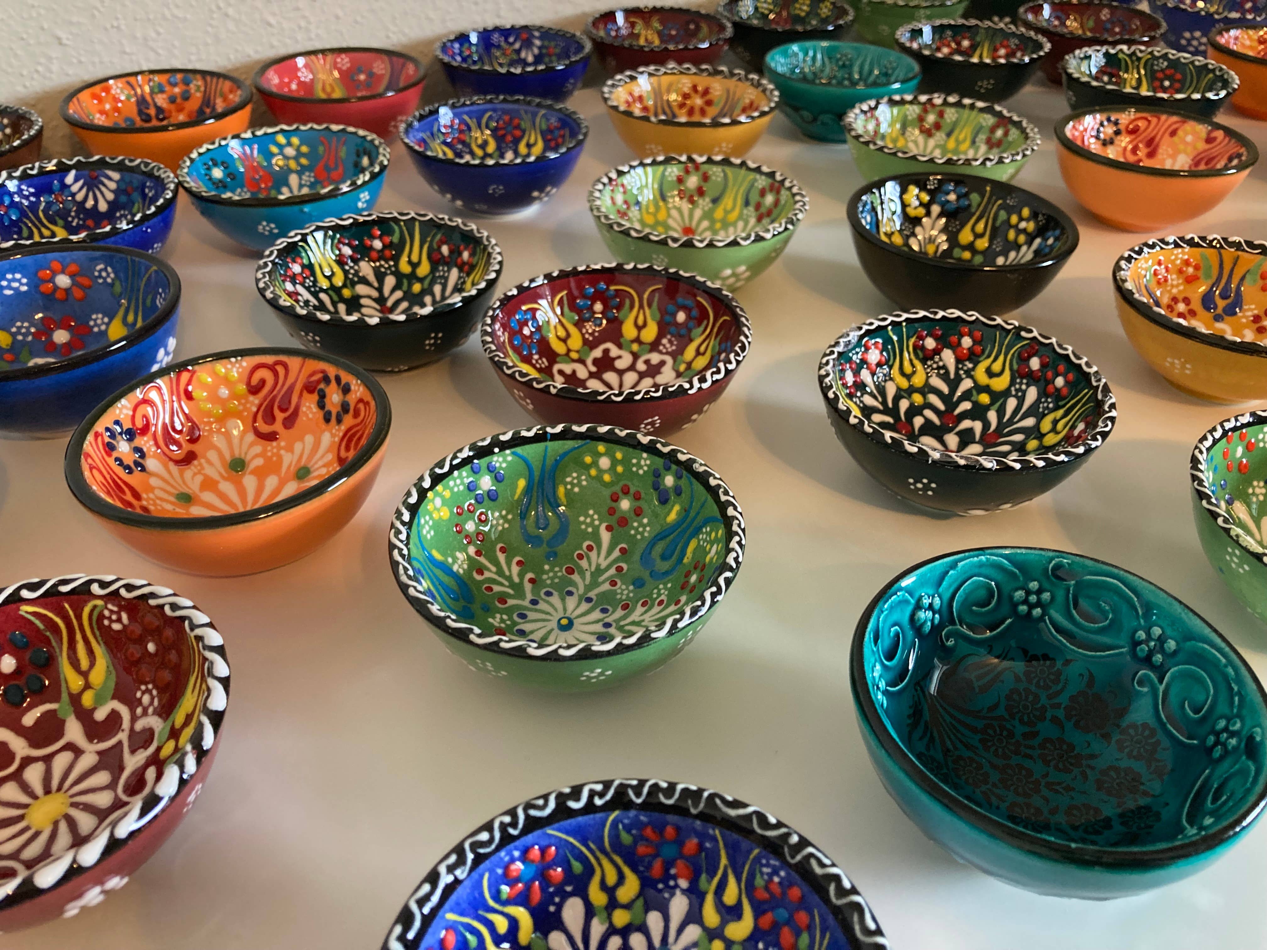 Mediterranean Collection – Großhandel Schüssel – Polnische Keramik Mini-Schüssel Set – 30 Stück – Bunte Auswahl1