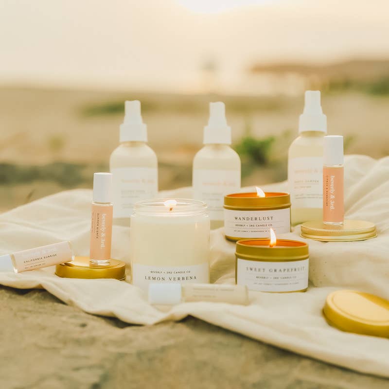 Beverly and 3rd Candle Co. - Vente Bougie en bocal - Citrus & Sunshine 9oz - Bougie de soja2