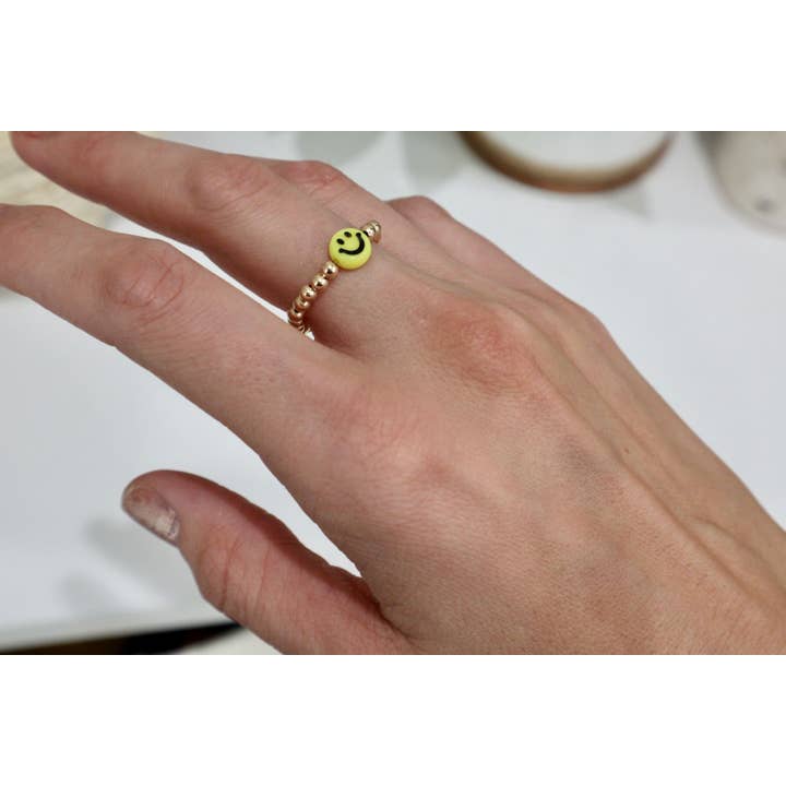 Gemello Creations – wholesale Band/stacked ring – Gold Ring, Smiley Rings