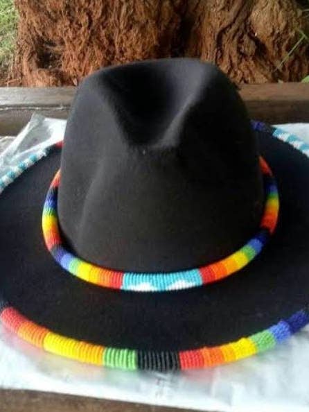 Chapeau Fedora de Cowboy Perlée Masai avec Livraison Gratuite pour la vente par Delight merchants