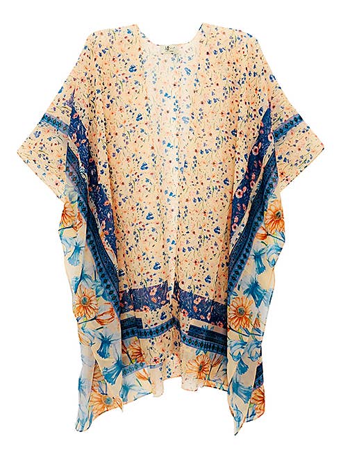 Pinker Kimono mit Blumen für den Großhandel von JC Sunny Fashion
