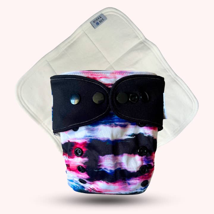 Newborn Nappy | REFLECTION for wholesale by River & Bee