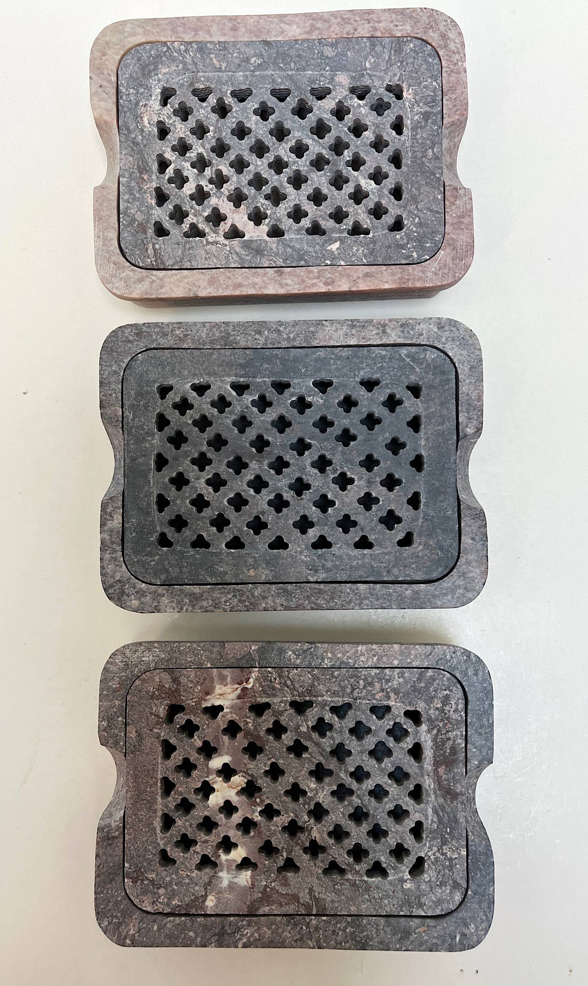 natural habitat - Wholesale Bath Soap Dish - Soapstone Rect Lattice Tray Dish2