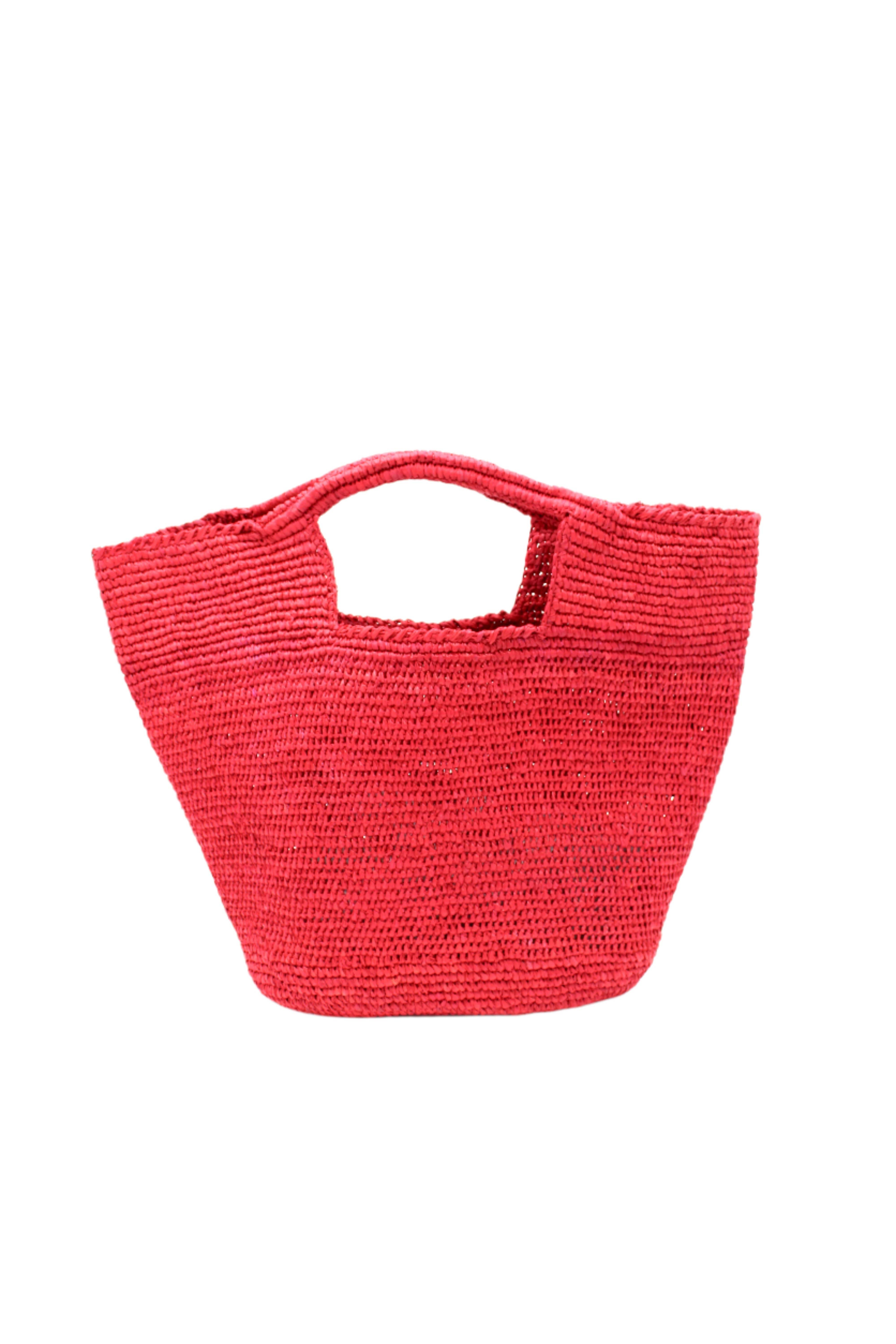 Shebobo - Vente Sac à main avec poignée sur le dessus – femme - Sac panier en paille crocheté à la main ConCon3