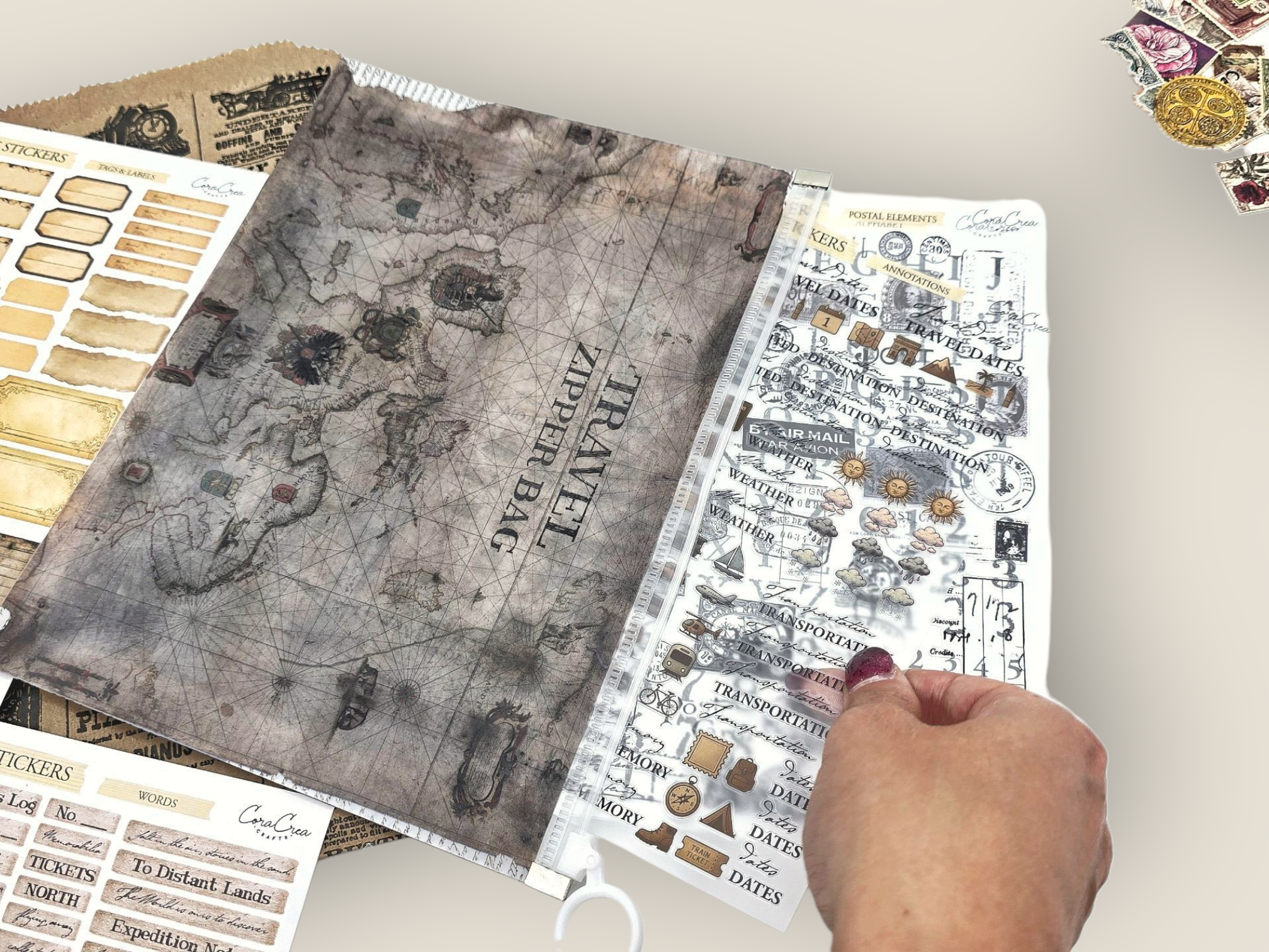 CoraCreaCrafts – wholesale DIY-pysselkit – Resedagbokssats3