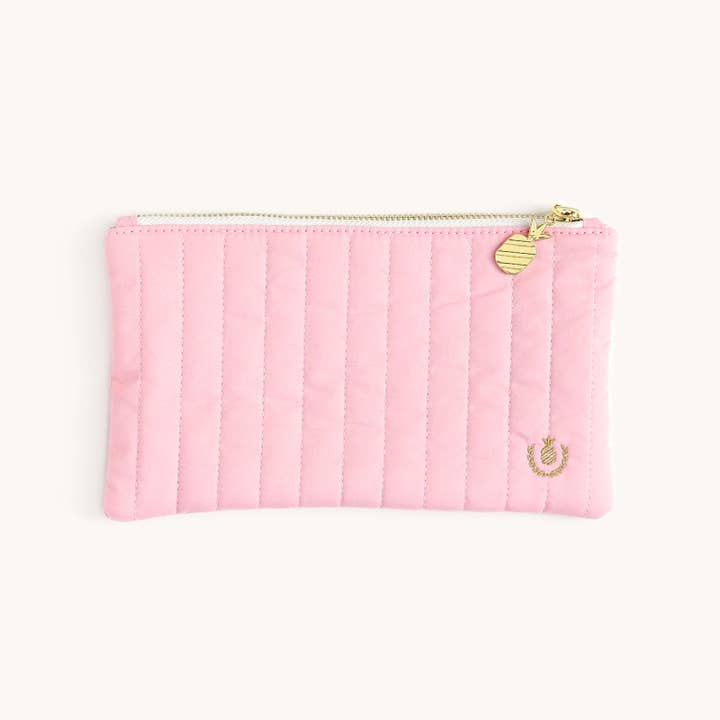 Quilted Pencil Pouch - Blush for wholesale by Simplified by Emily Ley