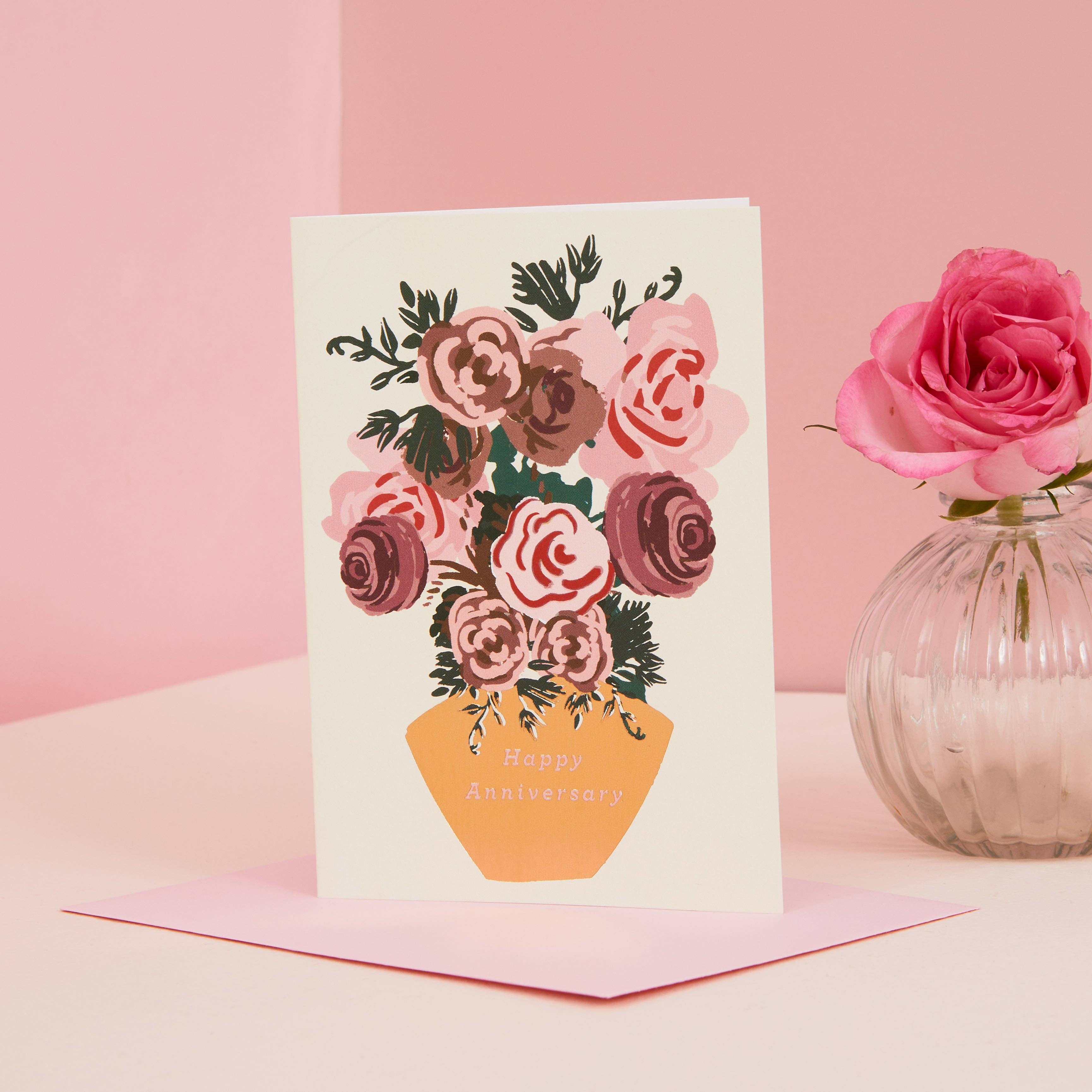 Cath Tate Cards - Wholesale Anniversary Card - ANNIVERSARY ROSES2