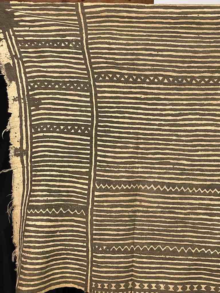 The Niger Bend - Vente Tapisserie/textile - Toile de boue Bogolan traditionnelle vintage Mali Textile africain | 58 x 33"2