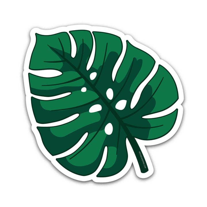 Monstera Leaf Sticker for wholesale by Patches and Pins