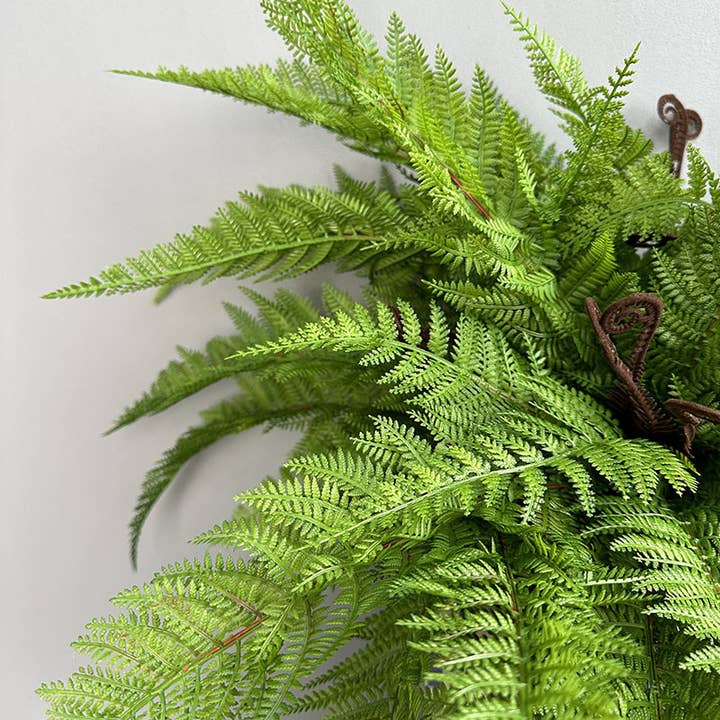 20"Soft Plastic Artificial Fern Bush-15 Sprays for wholesale by Angel Isabella