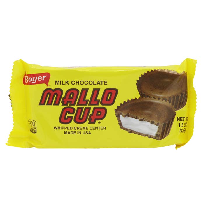Grandpa Joe's Candy Shop - Wholesale Chocolate Covered Sweets - Boyer Mallo Cups, 1.5oz, 24ct Case