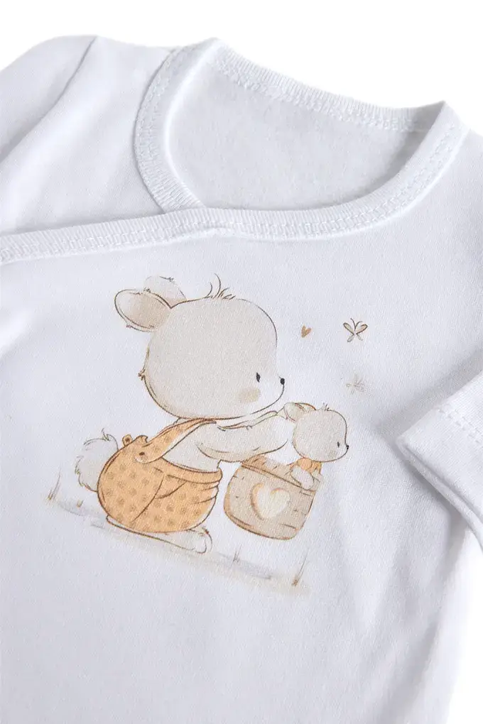 Amorim Gerações, LDA - Wholesale Bodysuit Set - Baby - 4-Piece Set Printed Bunny in the Basket 0770s3