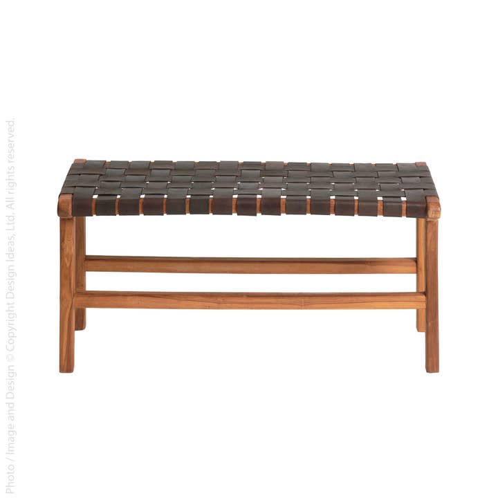 Visby™ bench (leather) for wholesale by texxture & Design Ideas