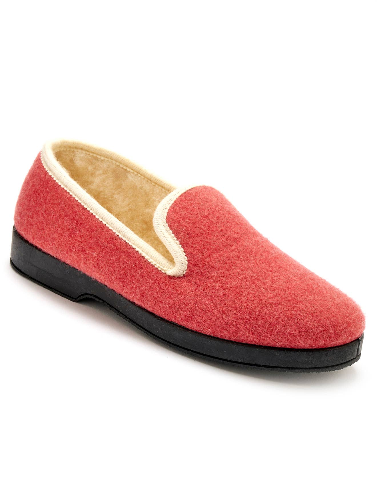 Pink Fully Filled Wool Charentaises (2003290_0016) for wholesale on Faire0