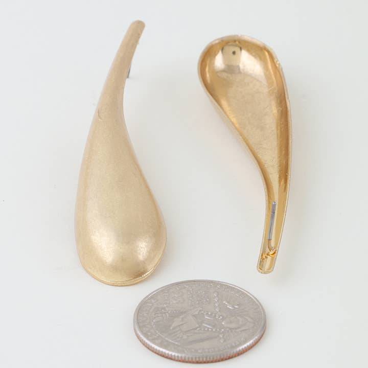 Orecchini a goccia astratti martellati per la vendita all'ingrosso da parte di 3AM BY H&D ACCESSORIES