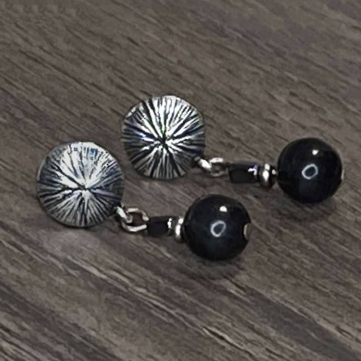Shun Blossom Beaded Post earrings for wholesale by Daphne Lorna