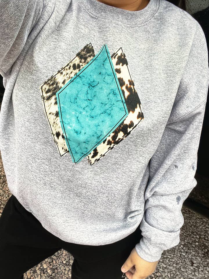 Diamond turquoise cowhide (Copy) for wholesale by Buckin Barn Wholesale