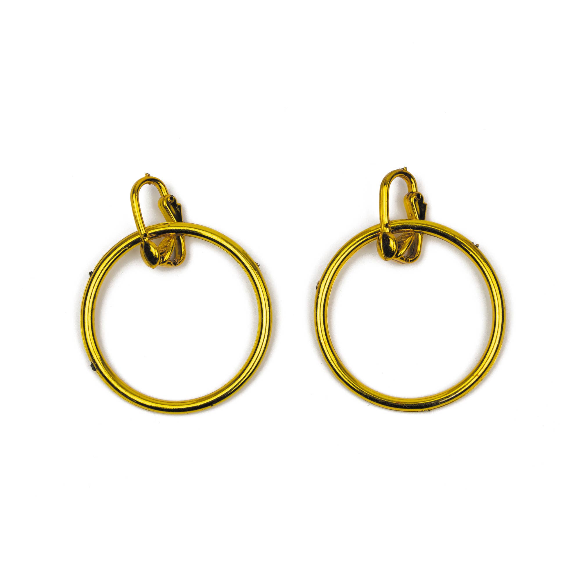 Party Pro - Wholesale Costume - Unisex - PIRATE GOLD EARRINGS 4CM X2