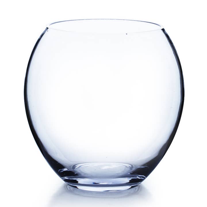 WGV Clear Bubble Bowl Vase - 7.5" x 8"H for wholesale by WGV International