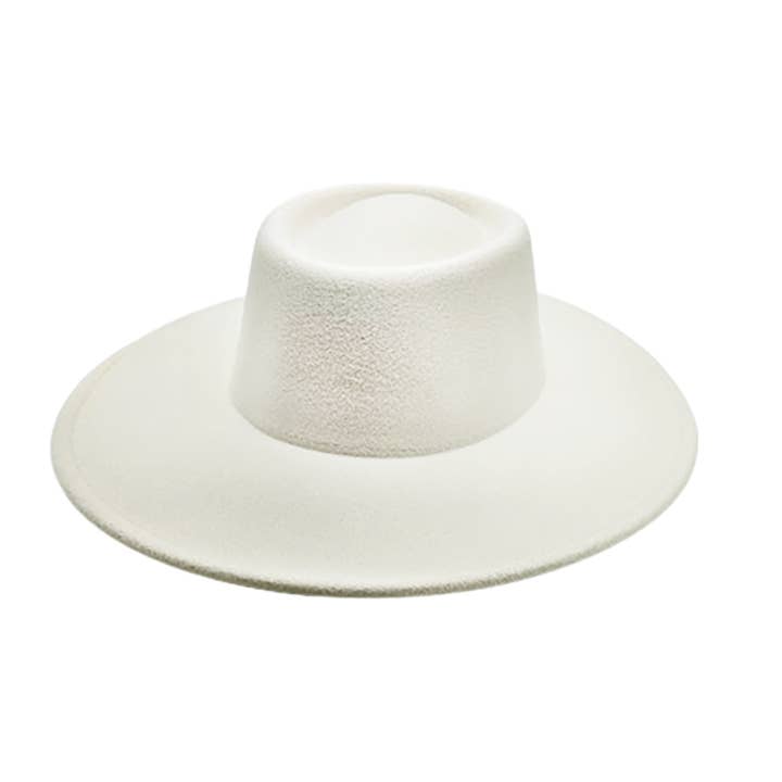 AdornWise - Wholesale Fedora – Women’s - Vegan Felt Gambler Hat- Structured Wide Brim, Adjustable Fit4