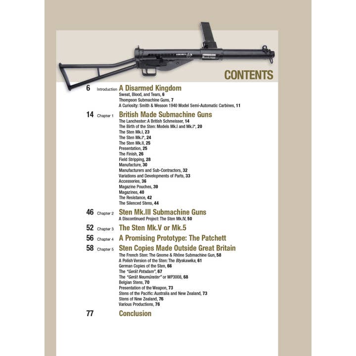 Schiffer Publishing - Wholesale History & Geography - The Sten: The Legendary World War II British Submachine Gun1