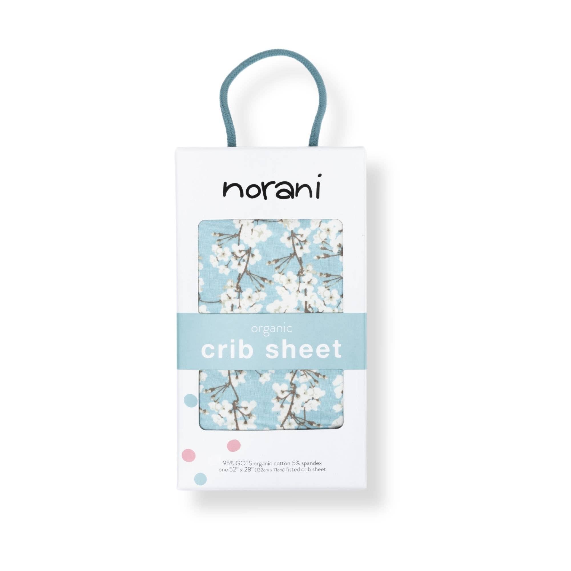 Norani Baby - Wholesale Cot/Crib Sheets - Organic Crib Sheet - Cherry Blossoms2