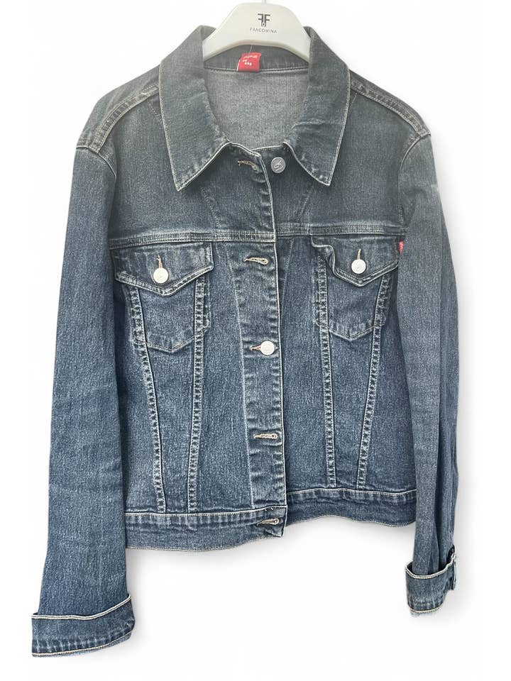 Dark blue denim jacket for wholesale on Faire5