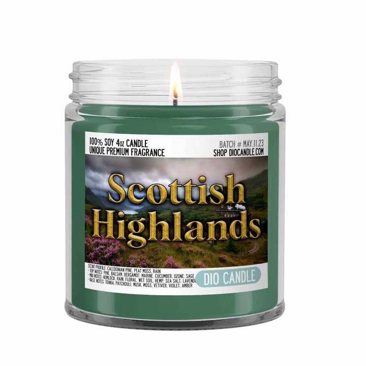 Dio Candle Company - Wholesale Jar/Filled Candle - Scottish Highlands Candle2