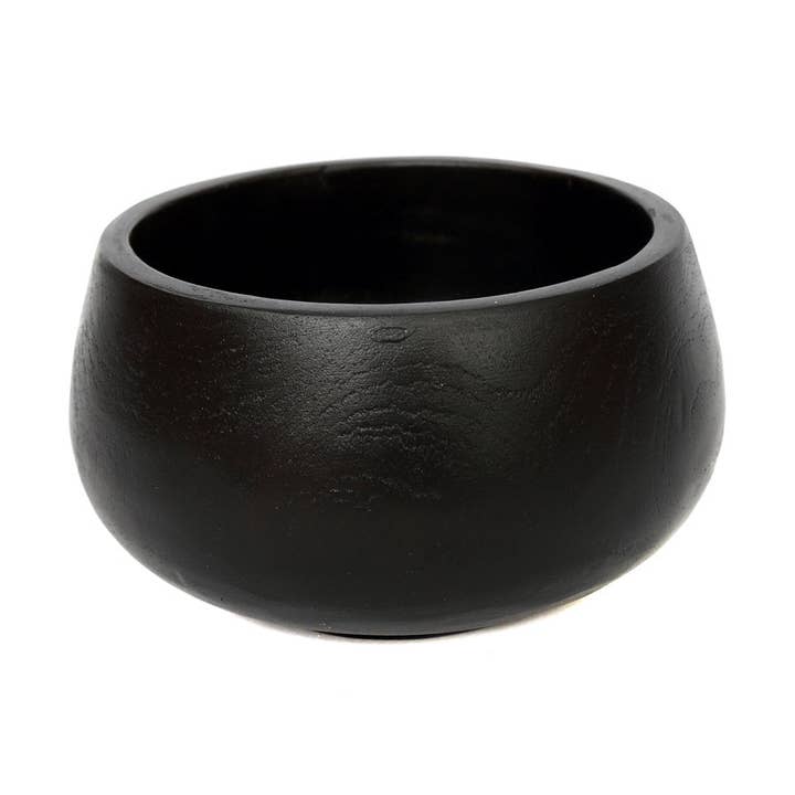 Bazar Bizar Living - Vendita all'ingrosso Ciotole/Piatti decorativi - Ciotola nera Bondi in legno di teak0
